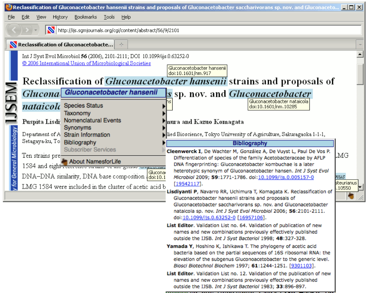 The latest version of N4L::Guide provides rich content associated with names. This browser add-on examines web content on the fly and links in additional resources via persistent identifiers.